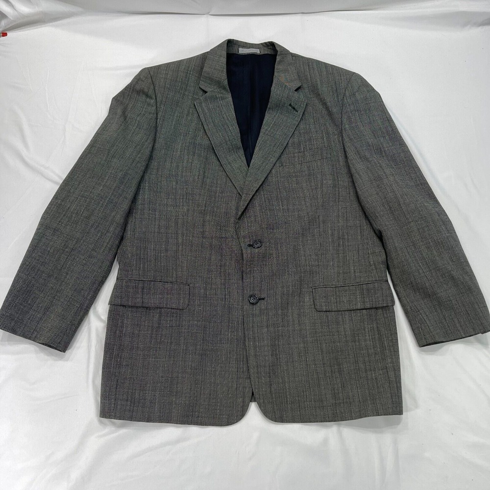 Pierre Balmain 100% Wool Blazer Mens 44R Gray Sports Coat 2-Button Jacket‎